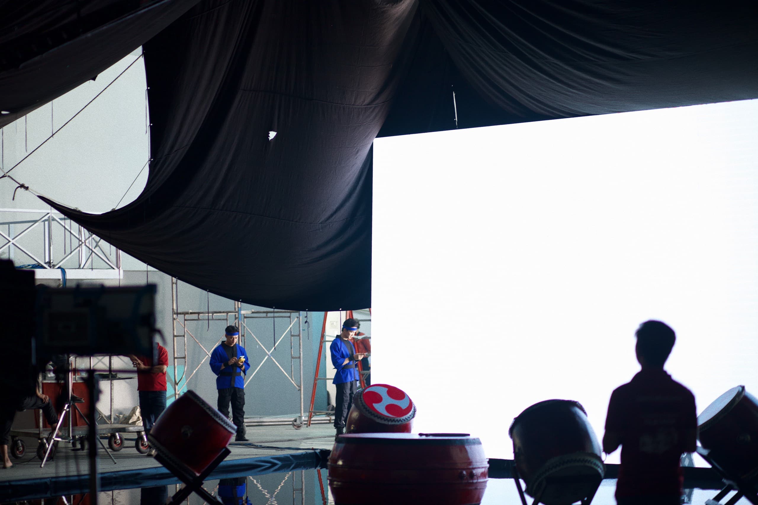 behind the scenes
