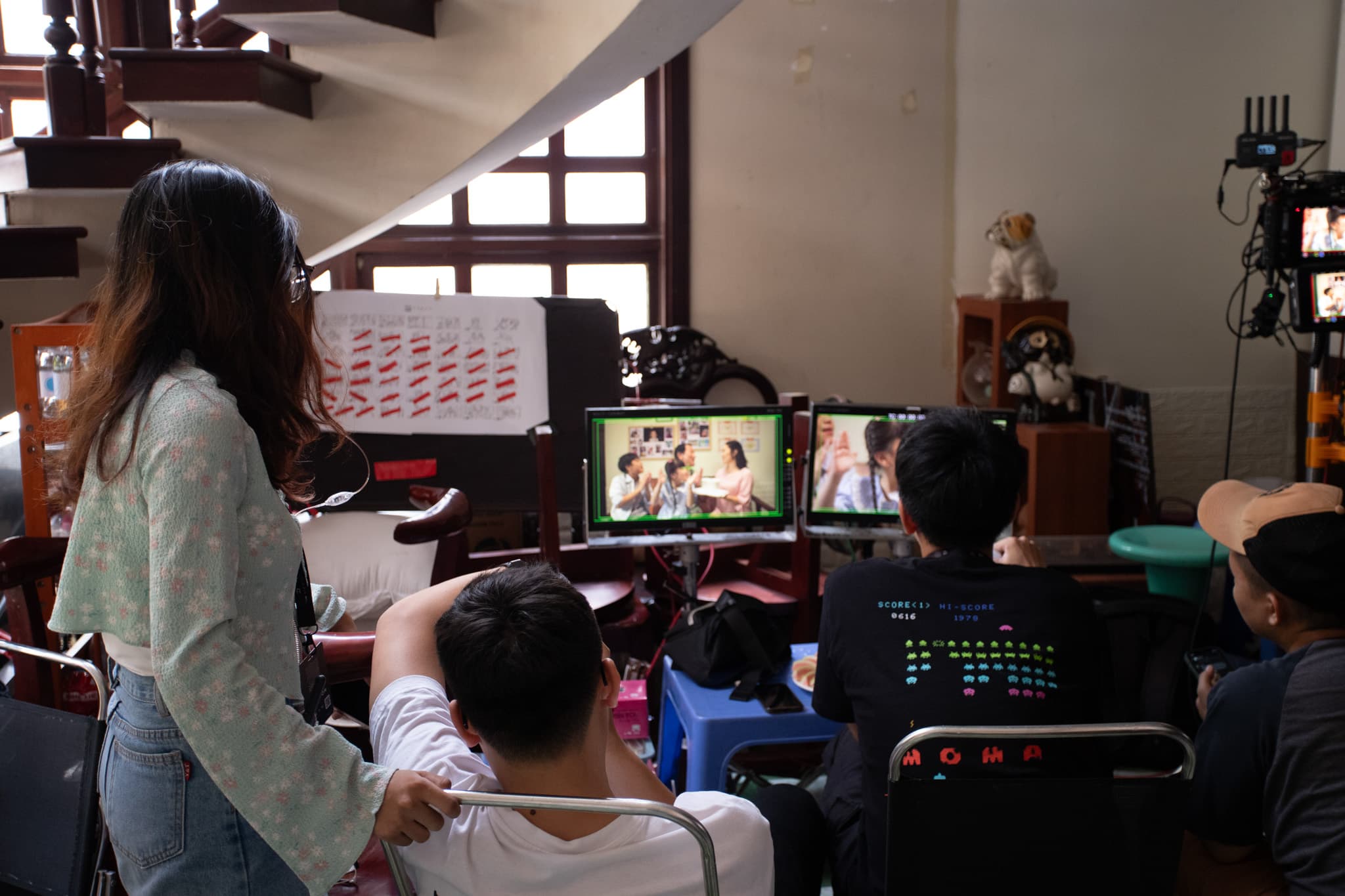 behind the scenes